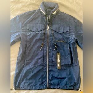 Karl Lagerfeld Navy Windbreaker Size Medium NWT